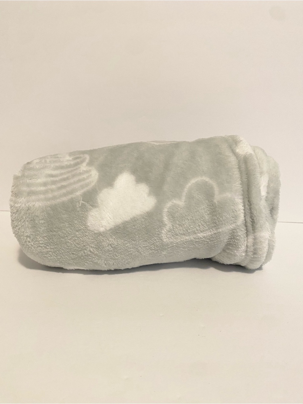 George Baby Blanket Plush Walmart Grey Clouds Lovey Throw